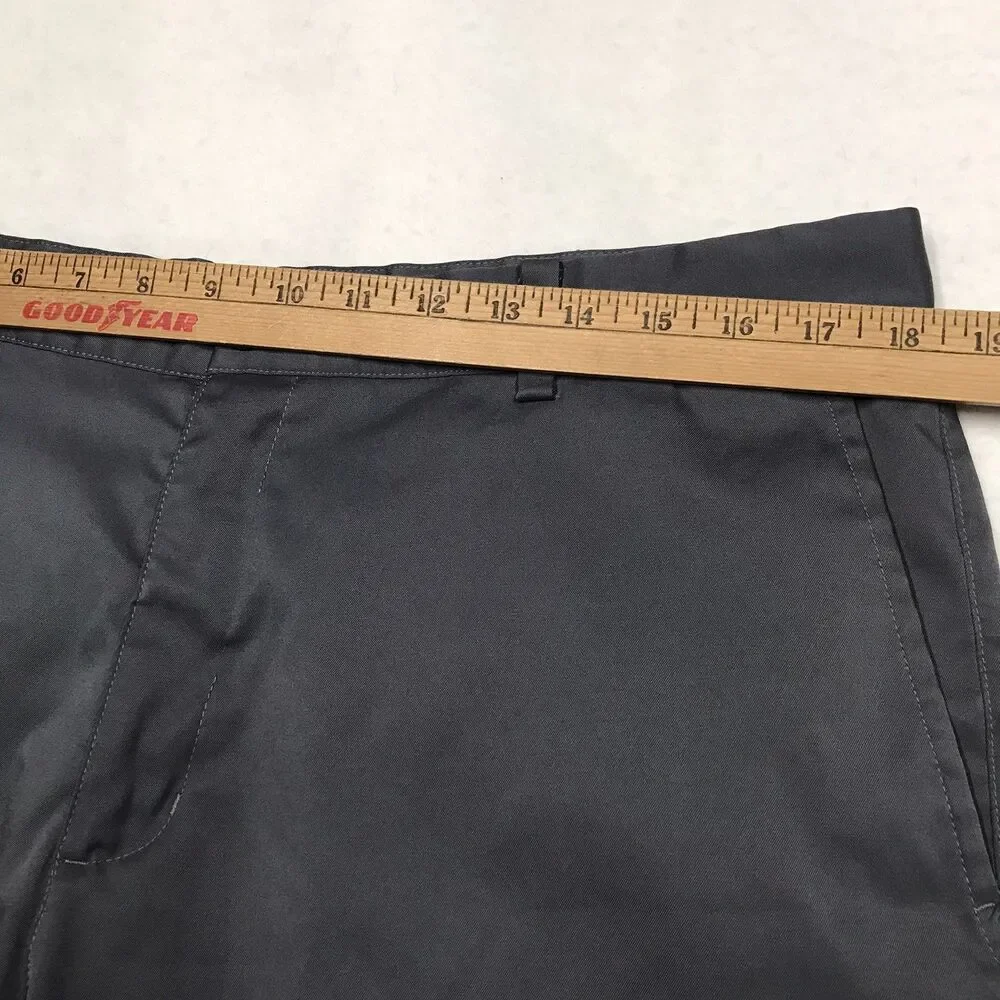 NIKE Golf Tour Performance Shorts Men 36 Gray Dri Fit Stretch Flat Front Chino